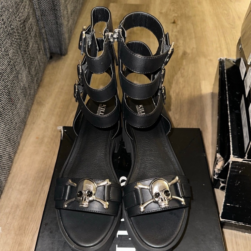 Brand new skull sandals